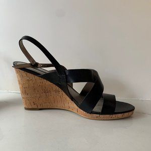 Bandolino cork wedge heel sandals